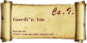 Cserép Ida névjegykártya